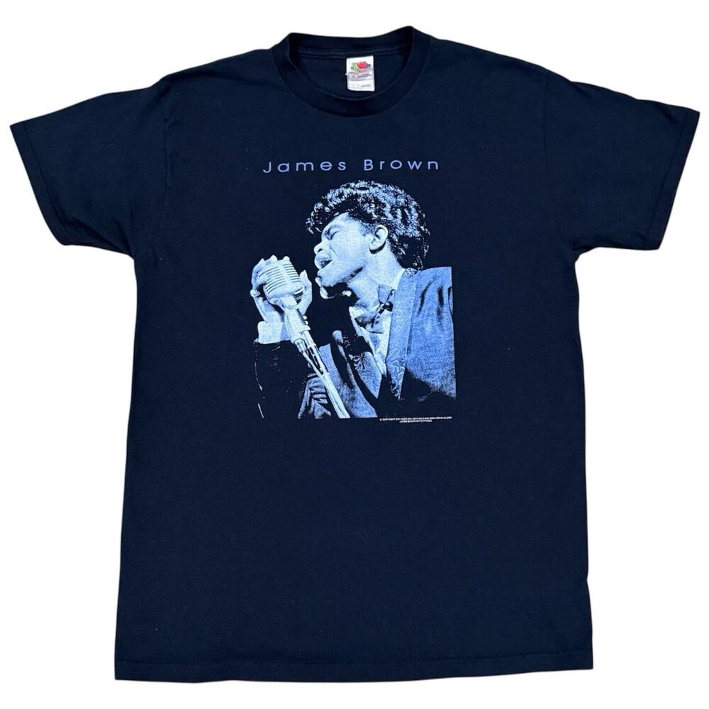 Vintage 2001 James Brown T-shirt Gear Ink New Orleans Fruit Of The Loom Size L/M